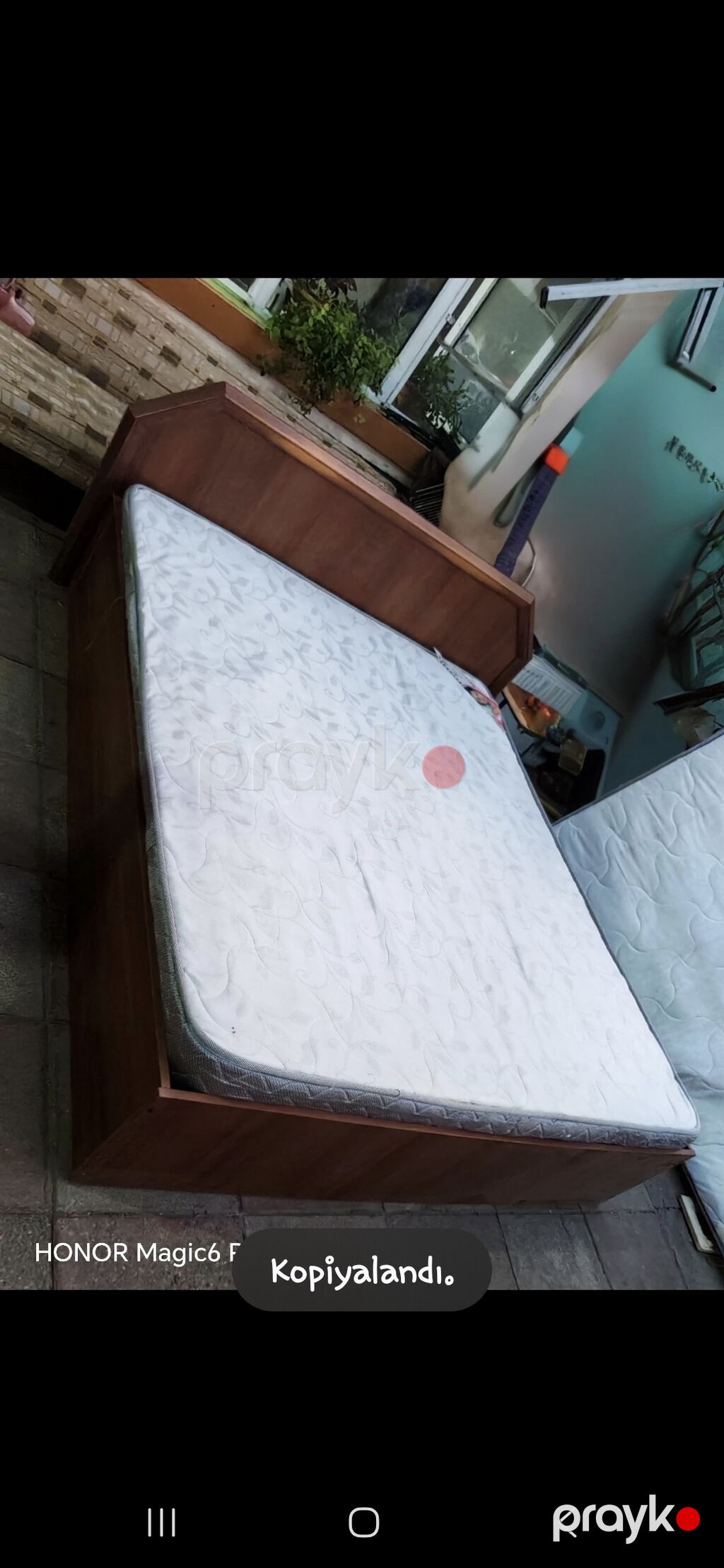 İkili taxt - Ölçü: 2.00 x 1.60 m - Korpus: taxta/laminat gövdə — Yataqlar, Bakı (2)