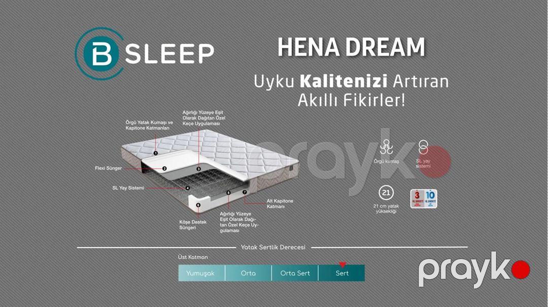 Döşək Bellona Hena Dream, 120x200 sm, ağ — Mallar, Bakı (2)