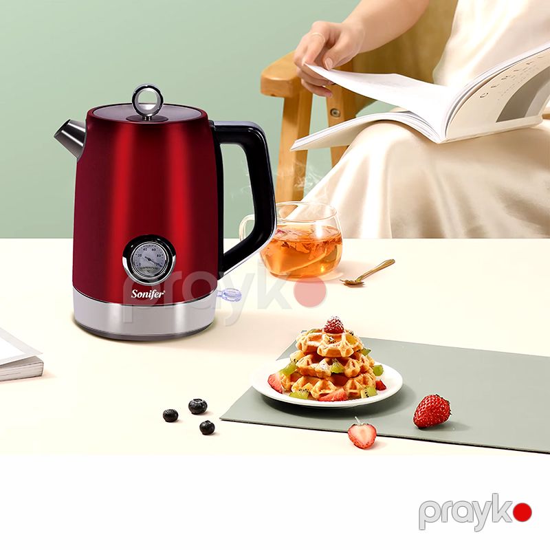 Sonıfer SF-2086 Çoxfunksiyalı Elektrikli Çaydan Paslanmaz Polad Elektrikli Çaydan Kettle 2200 W — Elektrik çaydanları və termoslar, Bakı (5)