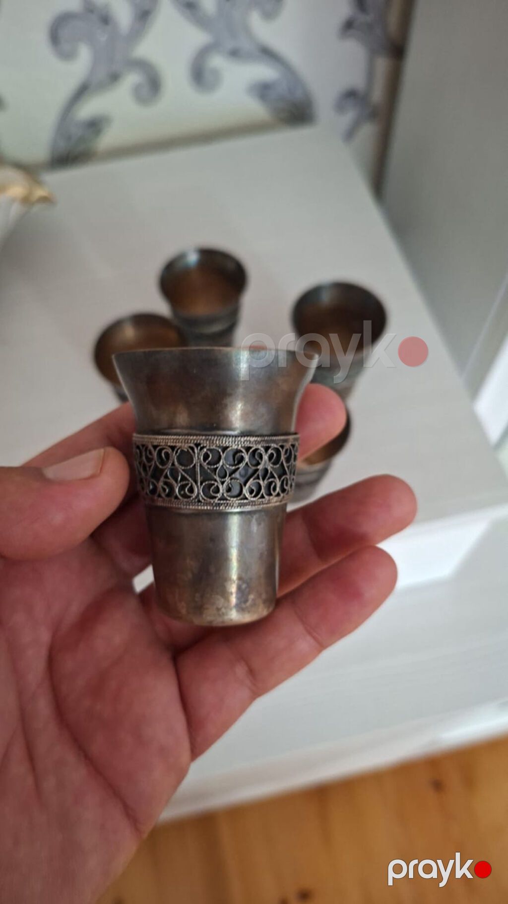 Qədəhlər, 4 ədədli dəst — Süfrə qabı, Salyan (2)