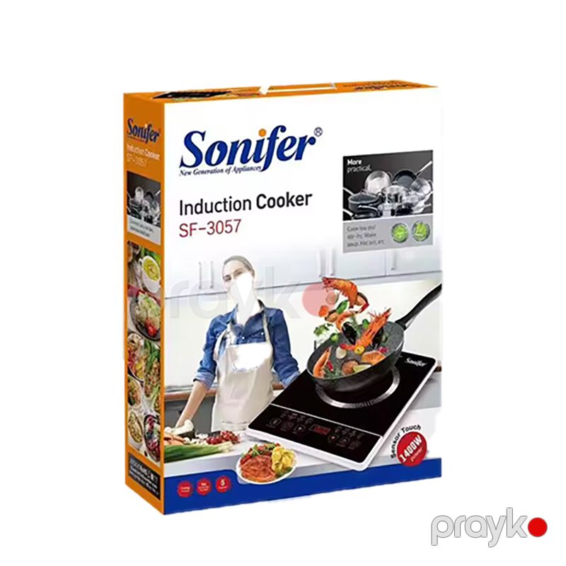 Sonifer SF-3057 Keramika Səthli Elektrik Sobası Qızdırıcı Elektrikli Bişirmə Pilitəsi 1400W — Plitələr, Bakı (6)