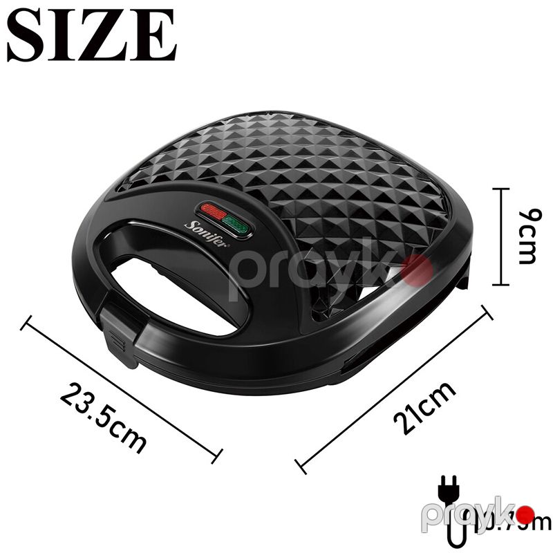 Sonifer SF-6068 Çoxfunksiyalı Elektrikli Toster Sandviç Izgara Hazırlayan Toster 750W — Toster və vaflyasıcı, Bakı (6)