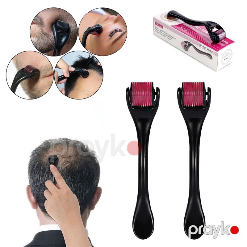 Derma Roller System Saç Dökülməsi Qırışlar Üçün Dəriyə Qulluq Aləti Mikropunktur İğneli Üzə Qulluq Aləti Bənövşəyi — Saç qayığı, Bakı (3)