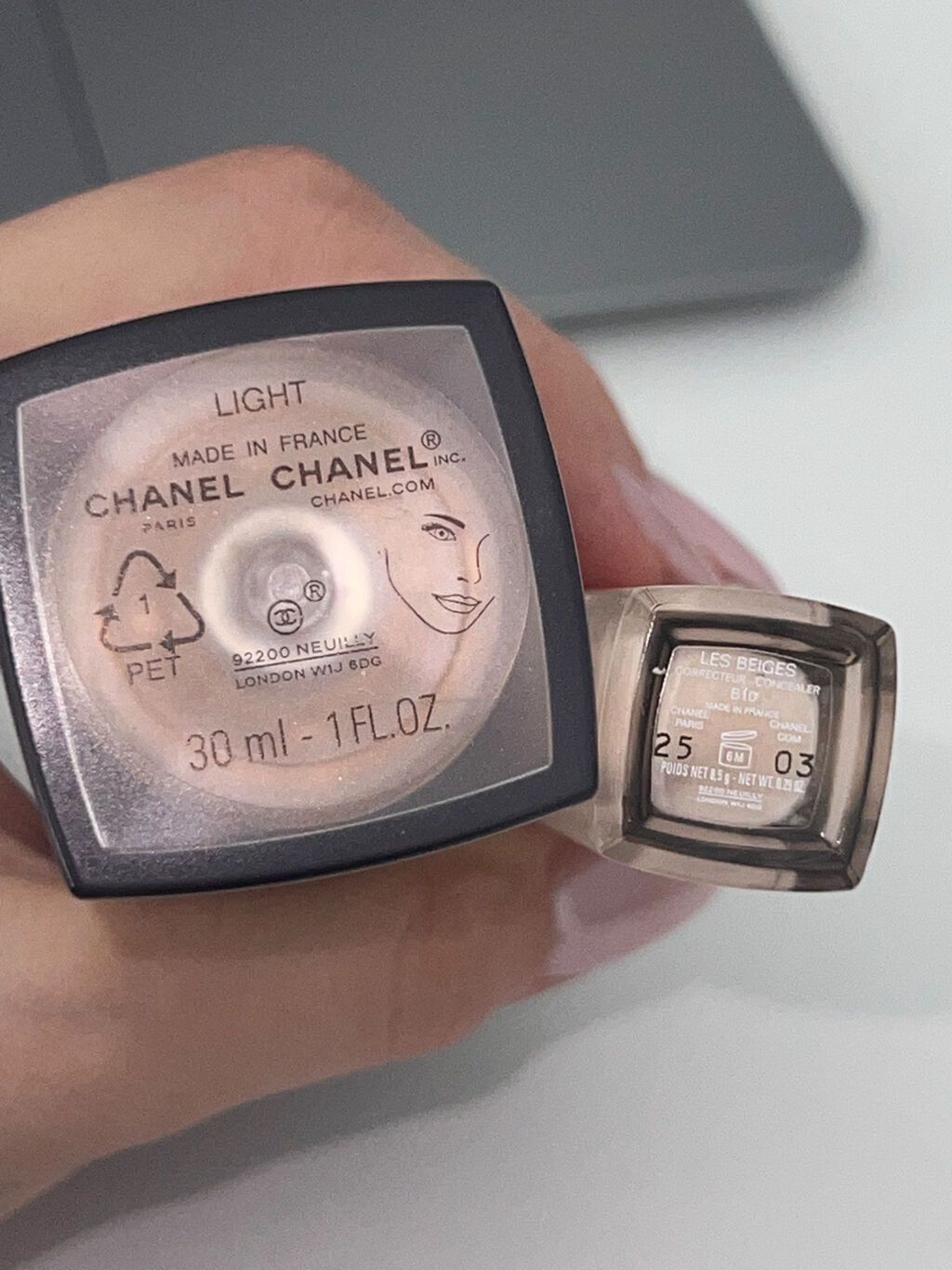 Original Chanel konsiler, B10 (03) rəng. Adore-dan alınıb. Çox az — Makiyaj, Bakı (3)