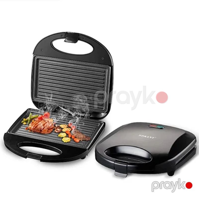 Sokany SK-08110 - Elektrik Qril, Yapışmayan Örtük və İstiliyə Davamlı Plastik, 800W Güc — Toster və vaflyasıcı, Bakı (3)