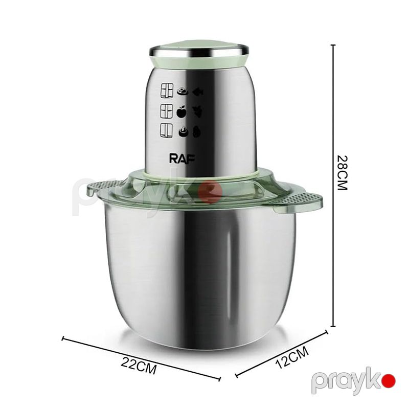 RAF R.7002 Çoxfunksiyalı Elektrikli Tərəvəz Ət Doğrayıcı 600 W — Blenderlər, xırdalayanlar və mikserlər, Bakı (2)