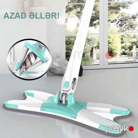 Ev üçün Funksional Özüsıxan Polsilən 360° Fırlanan Başlıqlı Mop Polsilən — Bakı
