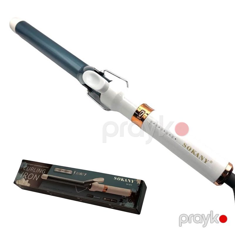 Sokany Tənzimlənən Temperaturlu Professional Saç Feni Sokany SK-674 Buruq Fen diametri 25 mm metal Buruq Ütü — Fən, Bakı (4)