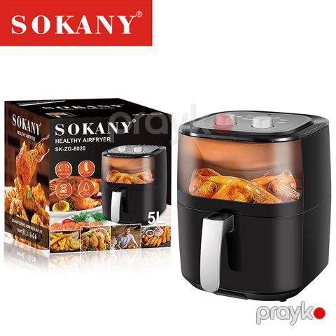 Elektrikli Fritöz Qızardıcı Sokany 5L Tutumlu Sokany SK-8028 1400W Air Fryer — Bakı