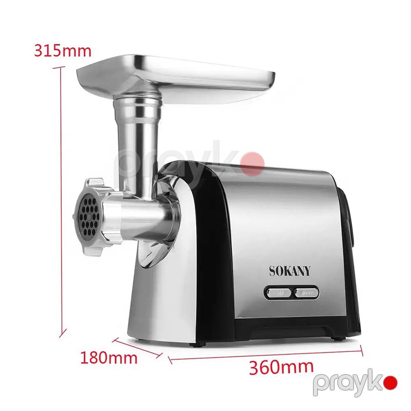Sokany Çoxfunksiyalı Elektrikli Ətçəkən Populyar Mətbəx Professional Ətçəkən Maşın 3200 W Gücə Məxsus — Digər mətbəx texnikası, Bakı (7)