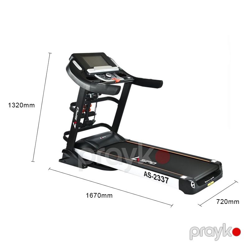 YouTube Özəllikli Aftomatik Dağ Rejimli Qaçış Aparatı Aspo AS-2337 15 inch LED TFT Ekran 150kq — Fitness və simulyatorlar, Bakı (3)