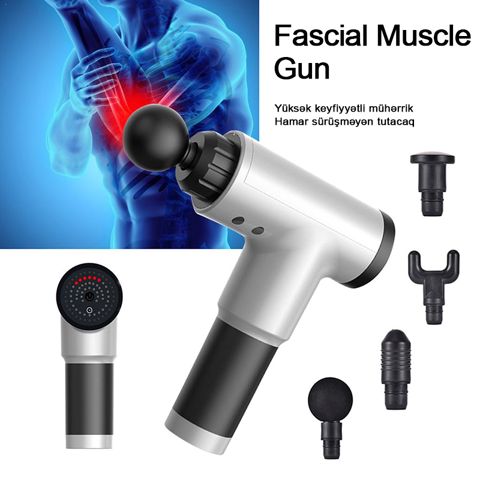 Facial Muscle Gun Masaj Aparatı Terapiya Masaj Tabancası Əzələ Ağrısı Masajı, Arıqladıcı Bədən Masajı, Bel Boyun Ayaq Masajı — Bakı