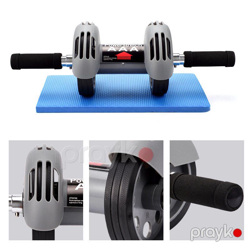 Press Çarxı Avtomatik Ribound Abdominal Power Stretch Roller Cüt Təkərli — Fitness və simulyatorlar, Bakı (4)