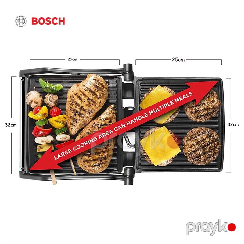 Bosch Qril Toster Peşakar BH-215S Toster 2000W 180 Dərəcə Dönə Bilən Sendviç Hazırlayan Maşın Yüksək Keyfiyyəli — Toster və vaflyasıcı, Bakı (8)