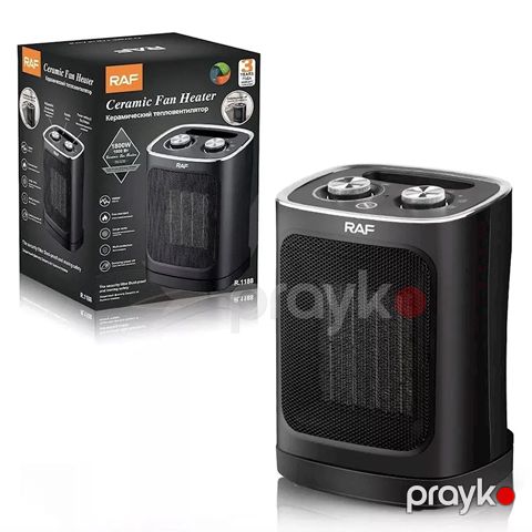 RAF R.1188 Qızdırıcı 1800W Ev İstifadəsi Üçün Elektrikli Mini Qızdırıcı Fan Portativ Keramika İsidici Qızdırıcı 25 kvm — Bakı
