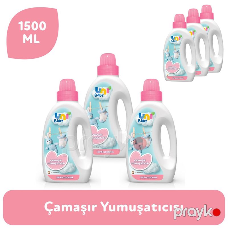 Uni Baby Çamaşır Yumuşatıcı Hassas Ciltler İçin Çamaşır Yumuşatıcı Paraben, Alkol, Boya İçermez Deterjan 1500ml — Mallar, Bakı (5)