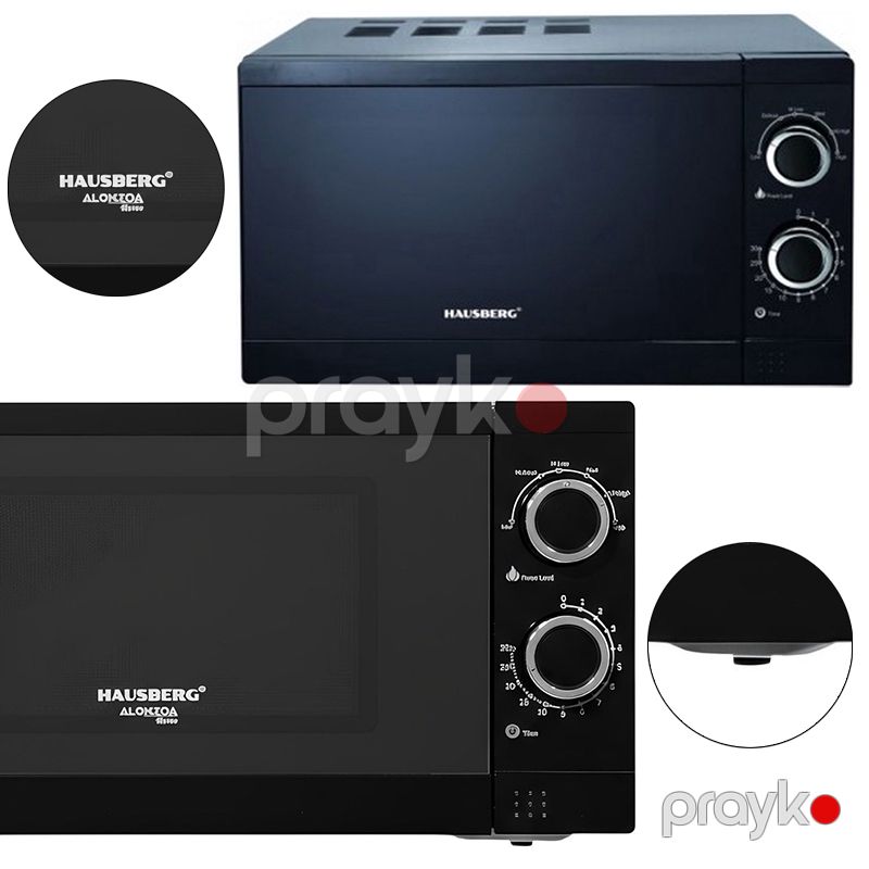 Hausberg HB8005NG Mikrodalğalı Soba 20lt Qara 700W Defrost Funksiyasına malik Mikrodalğalı Soba — Mikrodalğalı sobalar, Bakı (4)