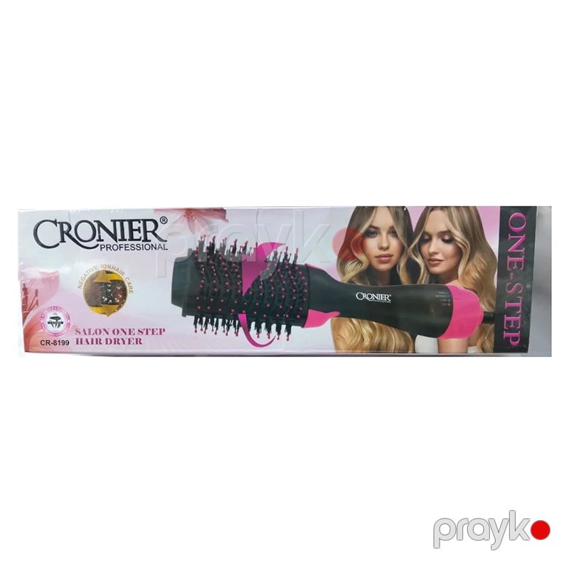 2-si 1 Arada Fırça Fen Cronier CR-8199 Professional Saç Düzləşdirici və Forma Verən Fırça Fen 1000 Vatt — Fən, Bakı (7)