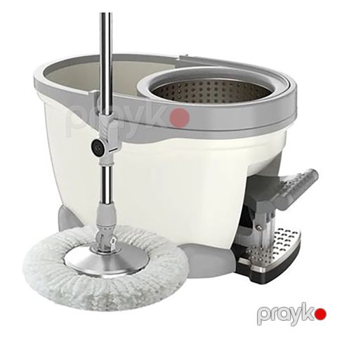 Ayaq Pedallı 360 Mikrofiber Paspas Dəsti Yüksək Davamlı Paslanmaz Döşəmə Temizləyicisi Mop Dəsti — Bakı