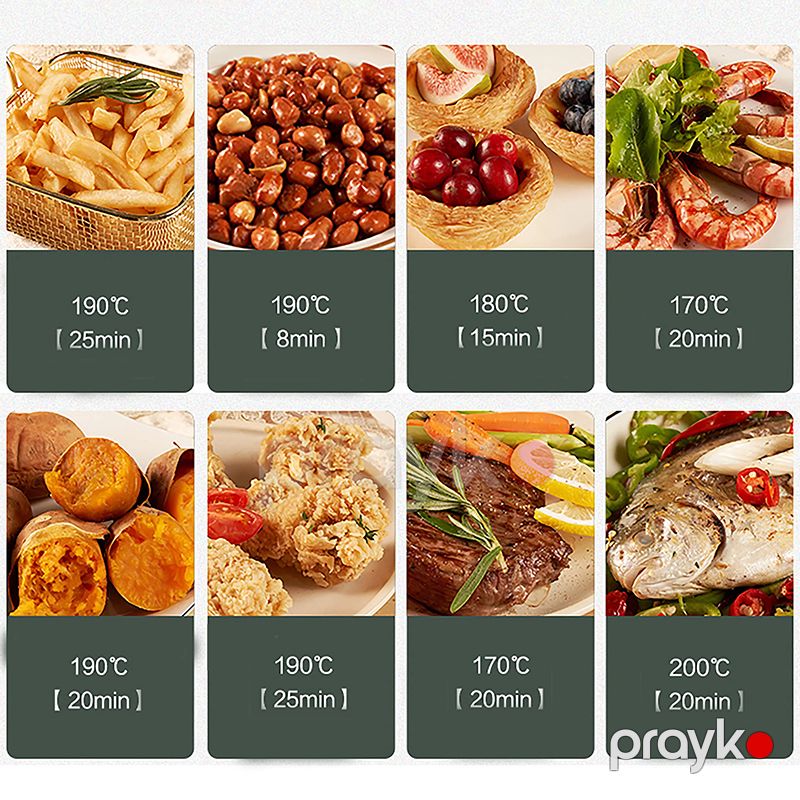 Yüksək Keyfiyyətə Malik Sonifer Elektrili Hava Fritözü 1500W Gücündə 200C Temperatur Diapazonu 3.6L Mexaniki Taymer — Digər mətbəx texnikası, Bakı (6)