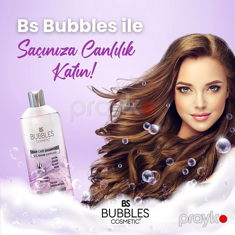 Bs Bubbles Cosmetic Duzsuz Güclü Keratin Biotin Terkibli Saç Qidalandırıcı 400mi Kollagenlə Zənginləşdirilmiş Saça Qulluq Şampunu — Gözəllik və səhiyyə, Bakı (4)