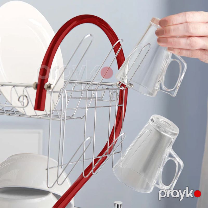 Mətbəx Rəfi 2 Pilləli Masaüstü Qab Orqanayzeri — Qablar və mətbəx əşyaları, Bakı (3)