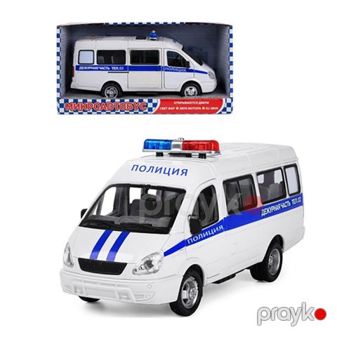 Play Smart Polis Maşını – İşıqlı və Səsli Oyuncaq Ağ — Bakı