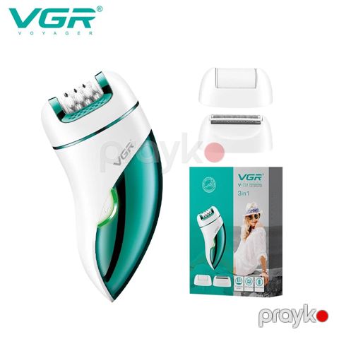 VGR V-731 3-ü 1-də Epilyasiya Maşını Təmizləyici Ülgüc Elektrikli Peşəkar Epilyator Bədən Epilyatoru — Bakı