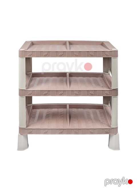 Ayaqqabı üçün rəf Stars plast, plastik, qəhvəyi, 54x34x61 sm — Bakı