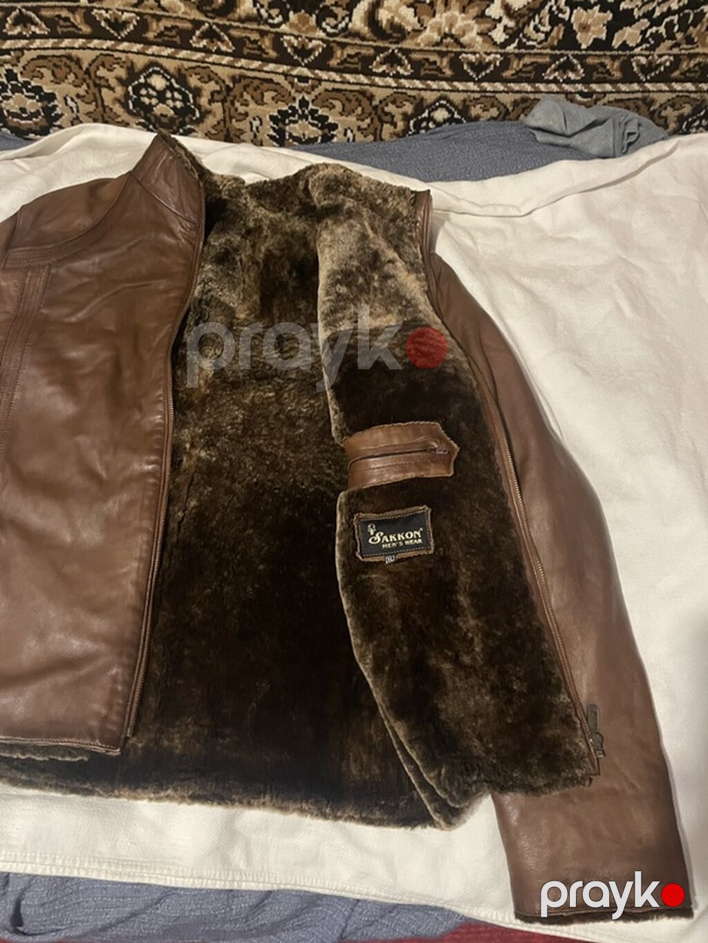 Kurtka, Dəri, Payız, 2XL — Kurtkalar, Bakı (6)