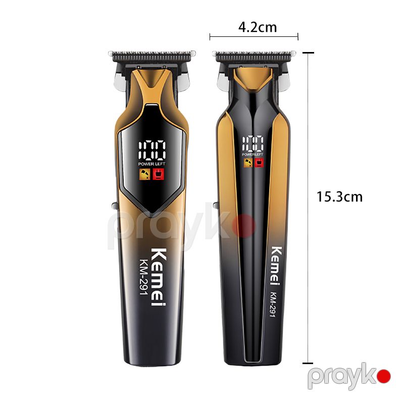Kemei Km-291 - Trimmer Saç Kəsicisi 5w 7000RPM 1200mAh Li-batareyalı Saç Saqqal Baxım Maşını — Usturalar, trimmerler və epilyatorlar, Bakı (5)