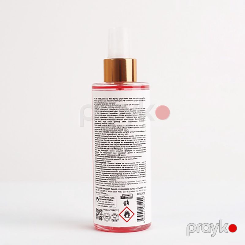 Bs Bubbles Cosmetic Xanımlar Üçün Özəl Hazırlanmış Body Mıst Parıs Bədən Spreyi 200ml — Gözəllik və səhiyyə, Bakı (2)