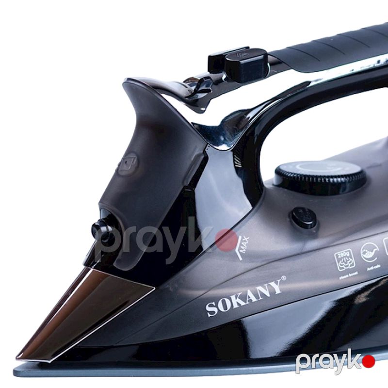 Sokany SK-11028 Elektrikli Buxarlı Ütü Keramika Altlıqlı Buxarlı Ütü 3200 W — Ev texnikası, Bakı (4)