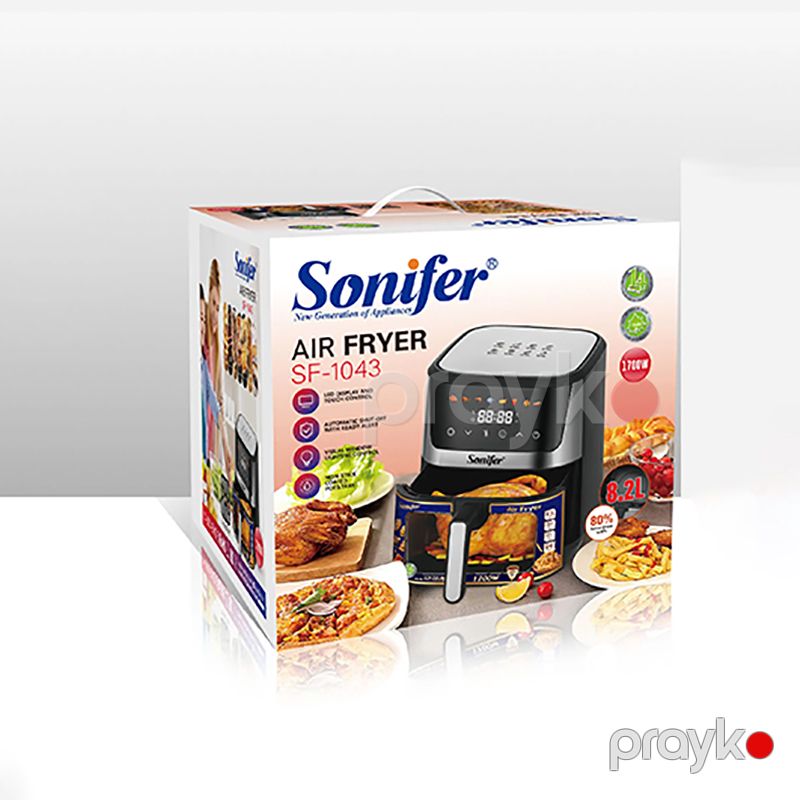 Sonifer SF-1043 Çoxfunksiyalı Elektrikli Qızardıcı Böyük Tutumlu Elektrikli Qızardıcı 8.2L Airfryer — Digər mətbəx texnikası, Bakı (4)