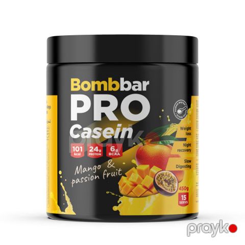 Protein Bombbar Pro Casein Mango-Passion Fruit, 450 q — Bakı
