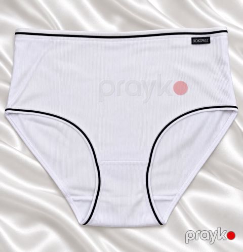 Qadın tumanı 13060, sliplər, ağ, pambıq, ölçü L/XL — Bakı