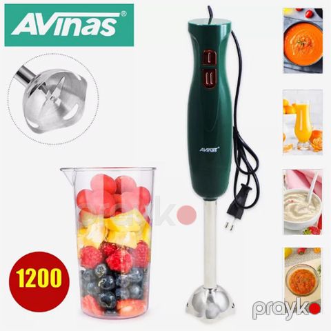 Avınas 2-si 1-də Əl Blenderi Elektrikli Qida Qarışdırıcı 700ml Smoothie Blender Tərəvəz Meyvə Qarışdırıcı Əl Blenderi — Bakı