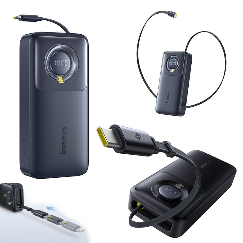 Şarj Cihazı Baseus Free2Pull 20000 mAh Black Noutbuk Üçün Şarj Cihazı Batareya Cihazı MacBook Pro, iPad, iPhone — Telefonlar və qadjetlər, Bakı (3)