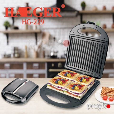 Haeger H-229 Çoxfunksiyalı Elektrikli Toster Maşın İkitərəfli Toster — Bakı