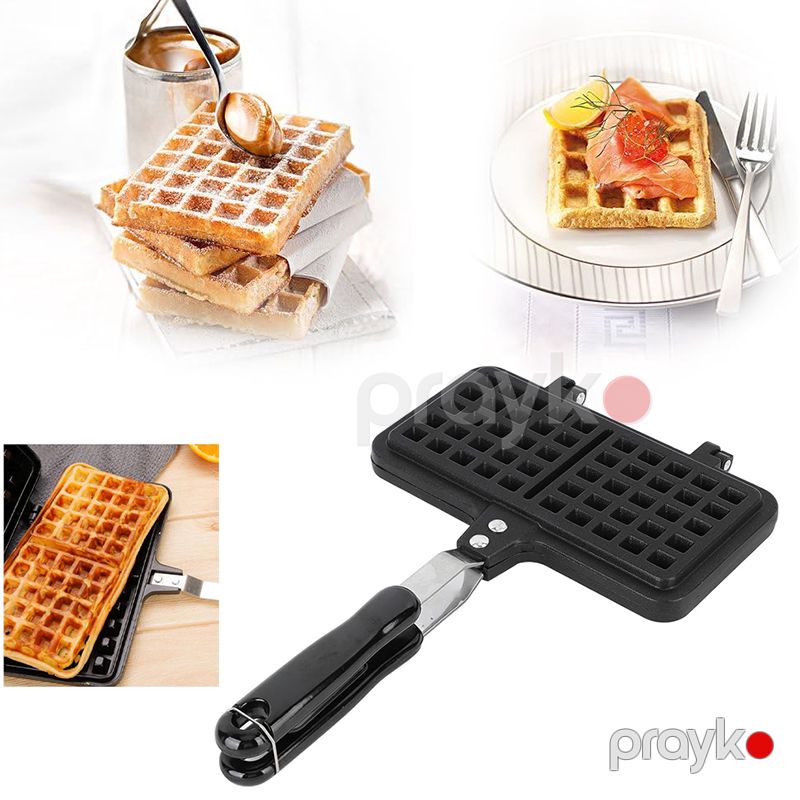 Yüksək Keyfiyyətli Kvadrat Vafli Maker Vafli Hazırlama Maşını Yumurta Vafli Maker Qaz Sobası Üçün Belçika vafli bişirən — Qablar və mətbəx əşyaları, Bakı (7)