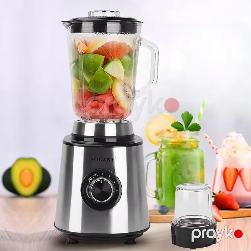 Sokany SK-150s 3 Sürətli Tənzimlənən Meyvə Blenderi Çoxməqsədli Elektrikli Kokteyl Blenderi Şüşə Üyüdücü Blender — Blenderlər, xırdalayanlar və mikserlər, Bakı (3)