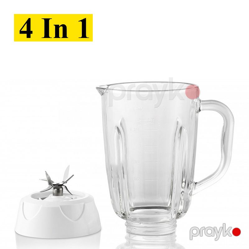 Professional Kokteyl Blenderi 4-ü 1 Arada Qida Prosessoru Yüksək Güclü Elektrikli Blender Dəsti 1200 Watt — Blenderlər, xırdalayanlar və mikserlər, Bakı (4)
