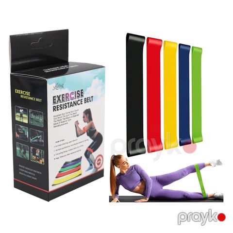 5li Ayaq Üçün Yoga Pilates Fitnes Bant Fitnes, Pilates və Yoqa üçün Rezin Bantlar 5 Ədəd Dəst — Bakı