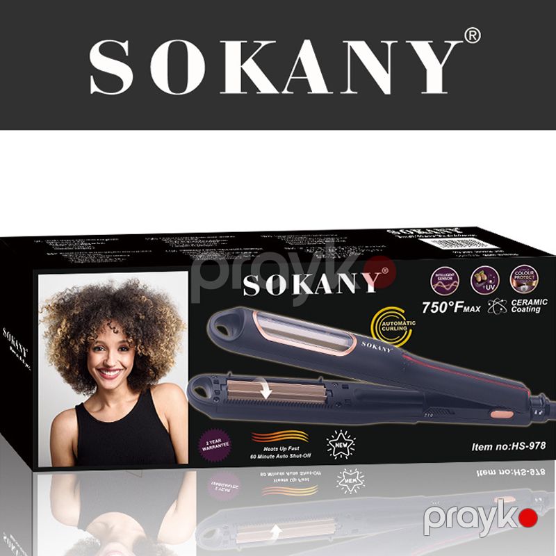 Sokany 978 - Professional Saç Formaları Alətləri, Burucu Ütü — Fən, Bakı (6)