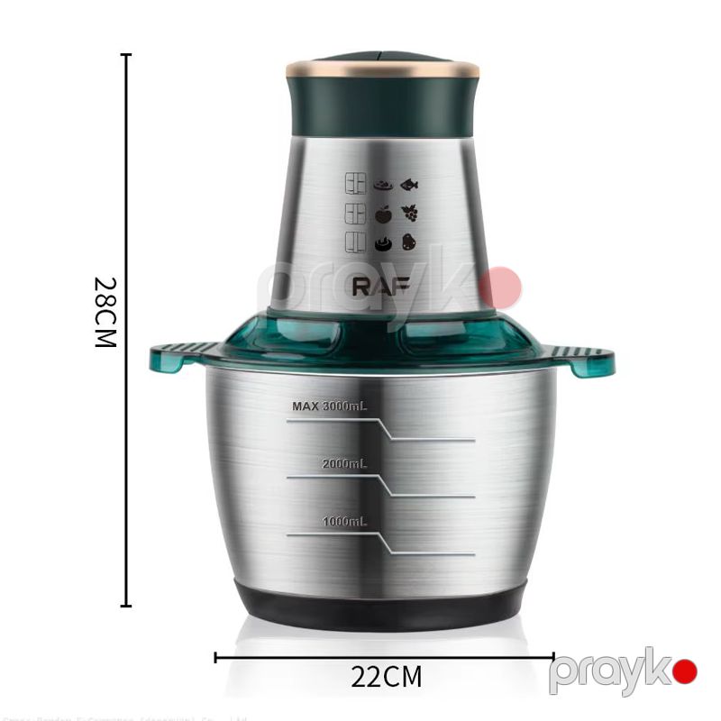 RAF R.7030 - Doğrayıcı, 1000W Güc, 3L Tutum — Blenderlər, xırdalayanlar və mikserlər, Bakı (5)