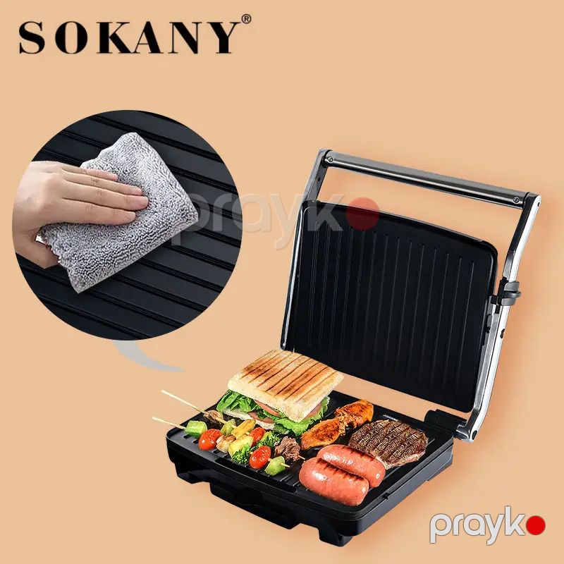 Sokany SK-210 Çoxfunksiyalı Elektrikli Toster Sandviç Biftek İzgaralar Hazırlayıcı Toster 2000W — Toster və vaflyasıcı, Bakı (5)