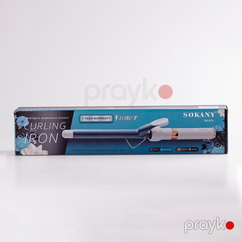 Sokany Tənzimlənən Temperaturlu Professional Saç Feni Sokany SK-674 Buruq Fen diametri 25 mm metal Buruq Ütü — Fən, Bakı (6)