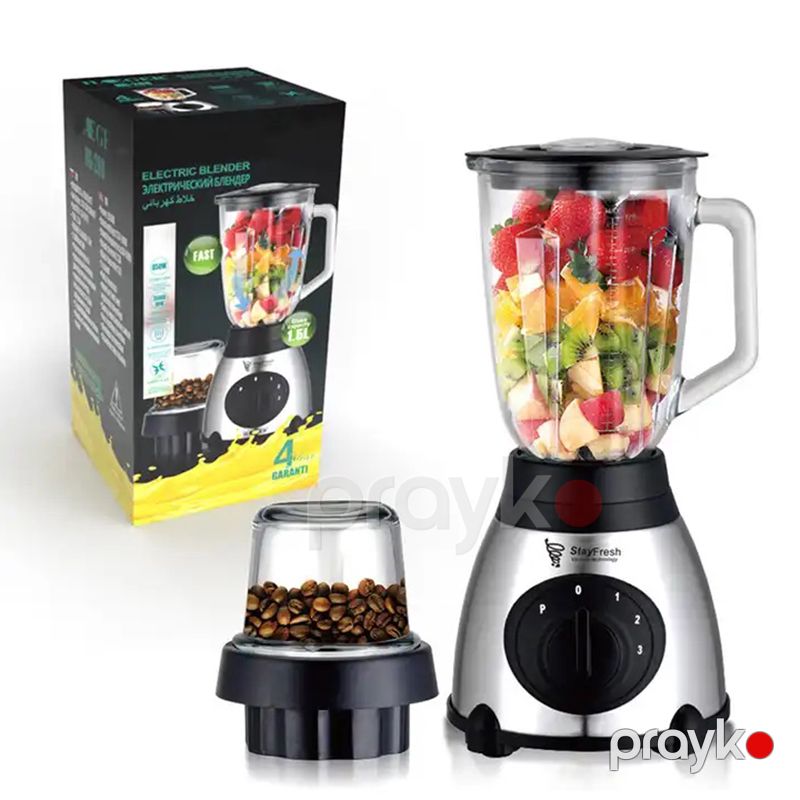 StayFresh 35000RPM Professional Masaüstü Mikser Smoothie Maker 350W 2-də 1 Arada Qida Prosessoru Yüksək Güclü Elektrikli Blender Dəsti — Blenderlər, xırdalayanlar və mikserlər, Bakı (7)