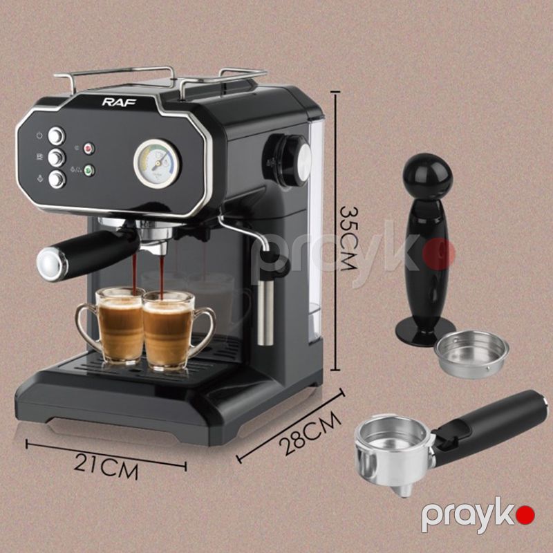 Yüksək Keyfiyyətli 15 Bar Təzyiqli 850W Espresso Maşını RAF Elektrikli Professional Kofe Maşını 1.8L R.104B — Digər mətbəx texnikası, Bakı (5)