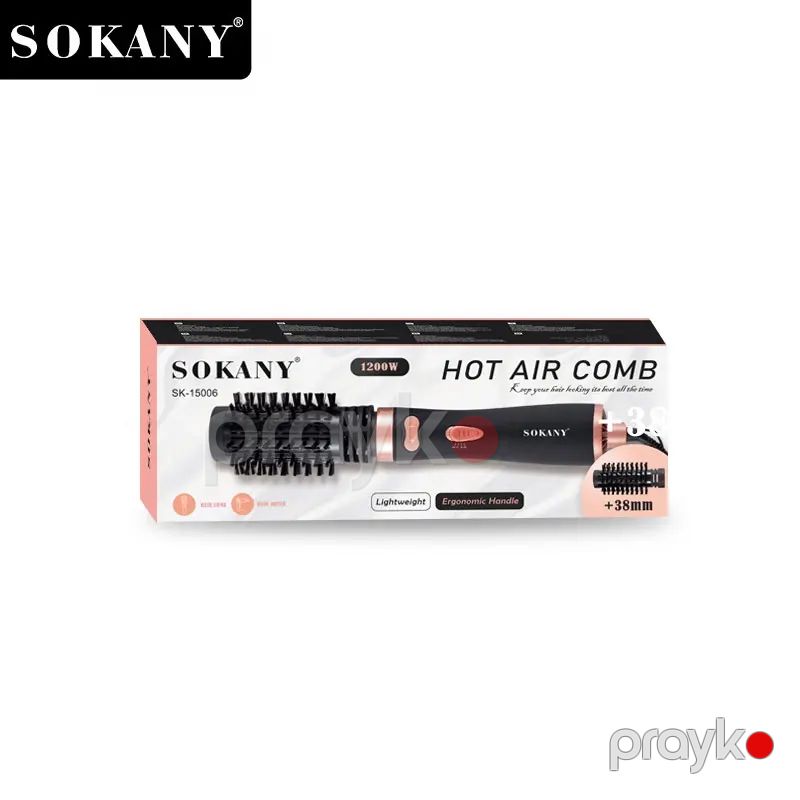 Sokany SK-15006 Çoxfunksiyalı Saç Feni Saç Şəkilləndirici Fen Saç Quruducu Daraqlı Fen 1200W — Fən, Bakı (6)